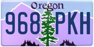 OR license plate 968PKH
