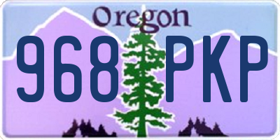 OR license plate 968PKP