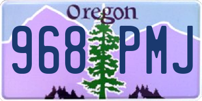 OR license plate 968PMJ