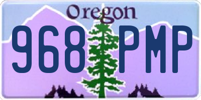 OR license plate 968PMP