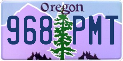OR license plate 968PMT