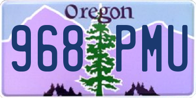 OR license plate 968PMU
