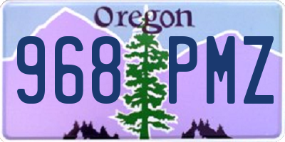 OR license plate 968PMZ