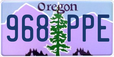 OR license plate 968PPE