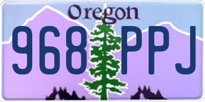 OR license plate 968PPJ