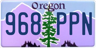 OR license plate 968PPN