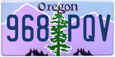 OR license plate 968PQV