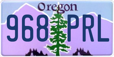 OR license plate 968PRL