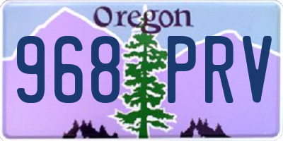 OR license plate 968PRV