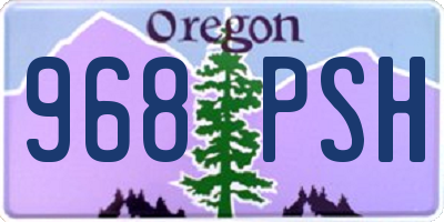 OR license plate 968PSH