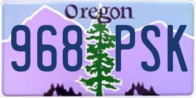 OR license plate 968PSK