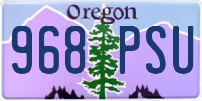 OR license plate 968PSU