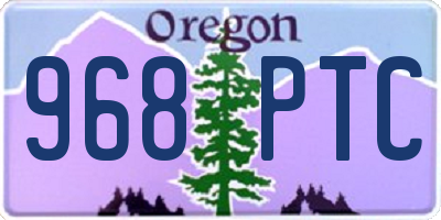 OR license plate 968PTC