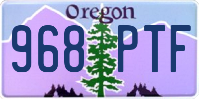 OR license plate 968PTF