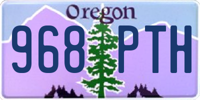 OR license plate 968PTH