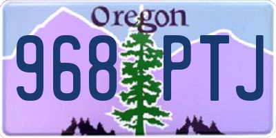 OR license plate 968PTJ