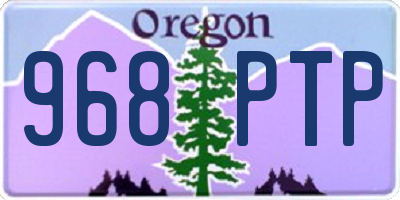 OR license plate 968PTP