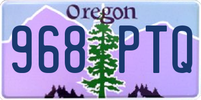 OR license plate 968PTQ