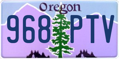 OR license plate 968PTV