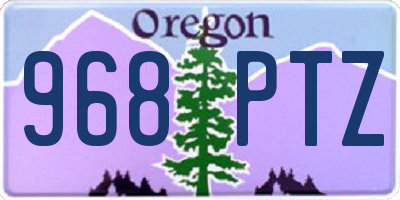 OR license plate 968PTZ