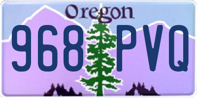 OR license plate 968PVQ