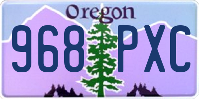 OR license plate 968PXC