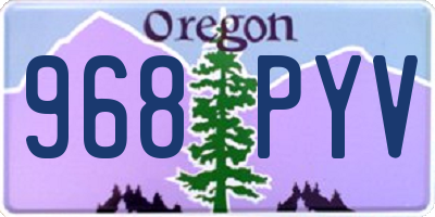 OR license plate 968PYV