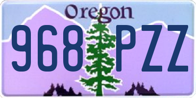 OR license plate 968PZZ