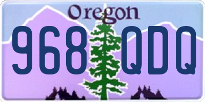 OR license plate 968QDQ