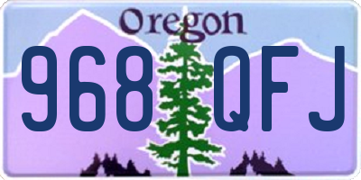 OR license plate 968QFJ