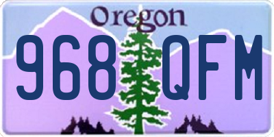 OR license plate 968QFM