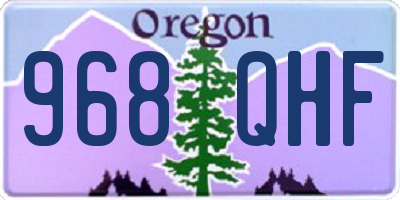 OR license plate 968QHF