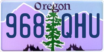 OR license plate 968QHU