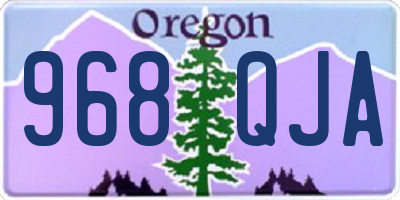 OR license plate 968QJA
