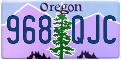 OR license plate 968QJC