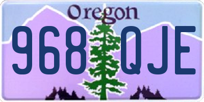 OR license plate 968QJE