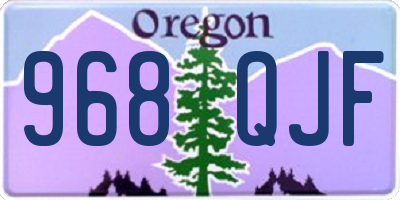 OR license plate 968QJF