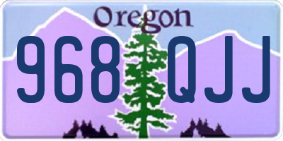 OR license plate 968QJJ