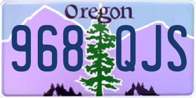 OR license plate 968QJS