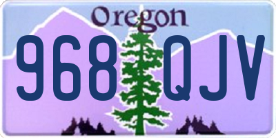 OR license plate 968QJV
