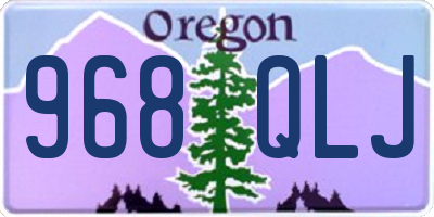 OR license plate 968QLJ