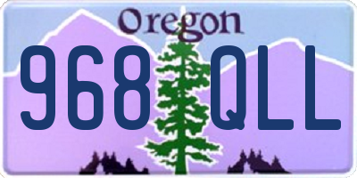 OR license plate 968QLL