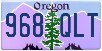 OR license plate 968QLT