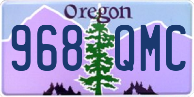 OR license plate 968QMC