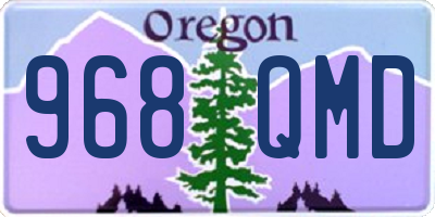 OR license plate 968QMD