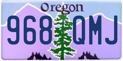OR license plate 968QMJ