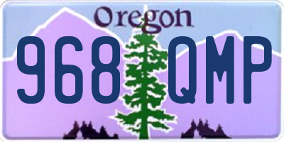 OR license plate 968QMP