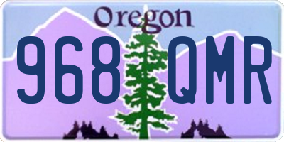 OR license plate 968QMR