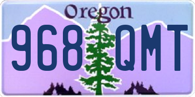 OR license plate 968QMT