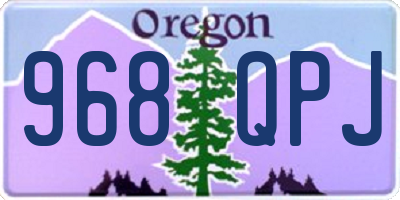 OR license plate 968QPJ